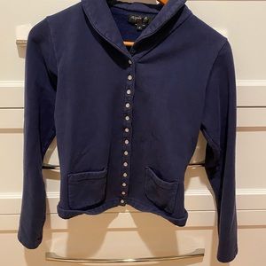 Agnes B Snap Cardigan with Collar